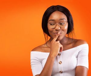 Woman rewiring limiting thoughts